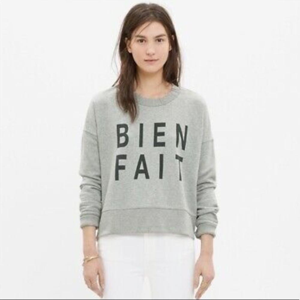 Madewell Pullover Bien Fiat Sweatshirt - large